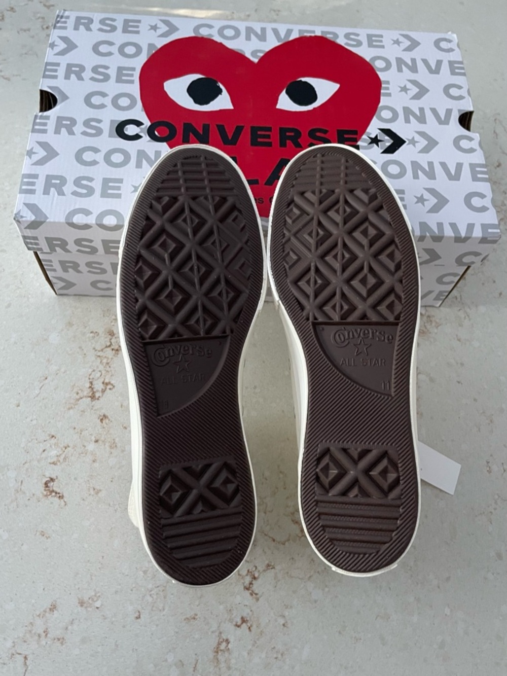 Converse Play Comme des Garçons Box High Tops - Picture 2 of 8